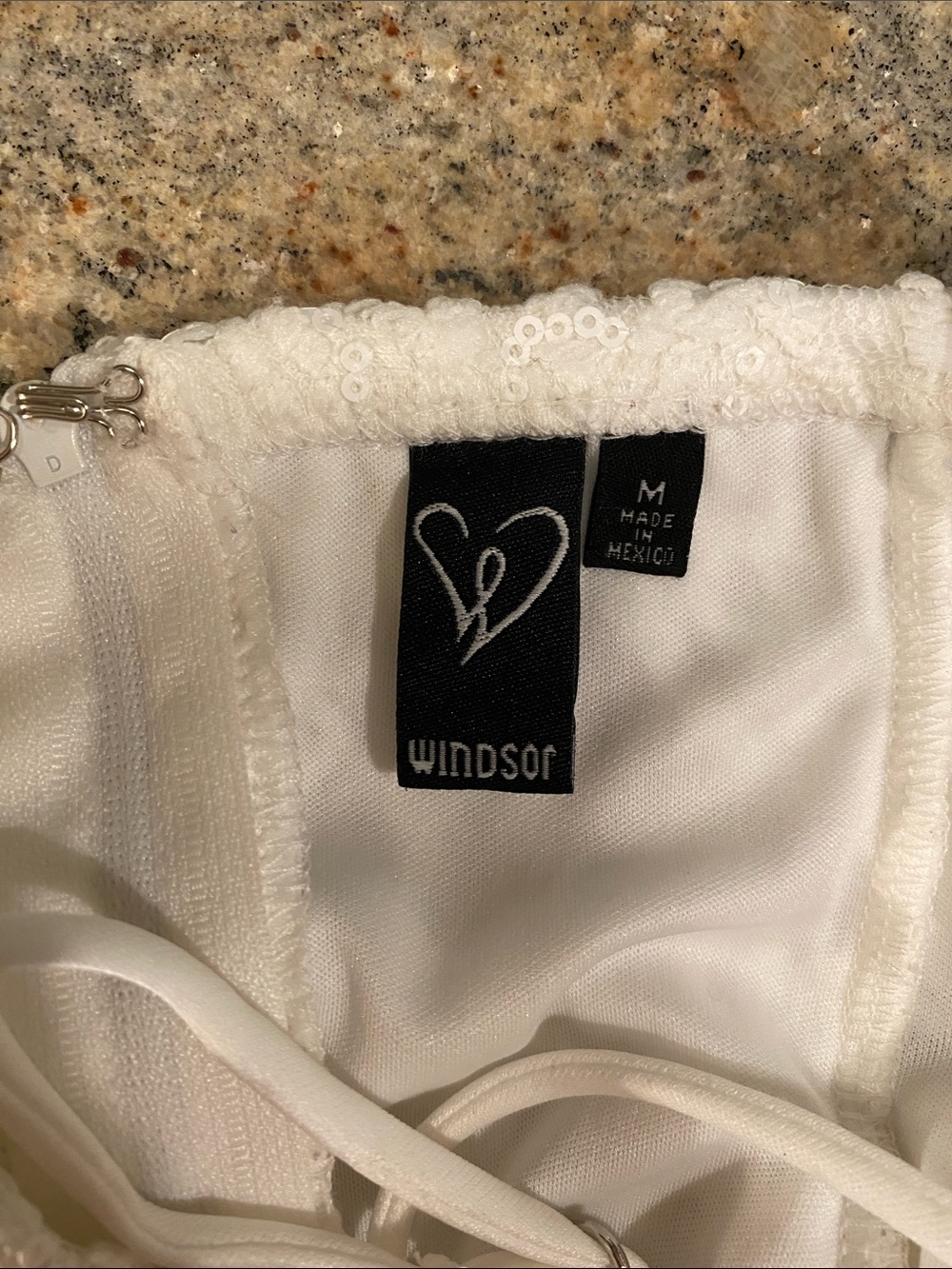 Windsor white A line sweet sensation white graduation dress medium m graduation - Picture 5 of 8